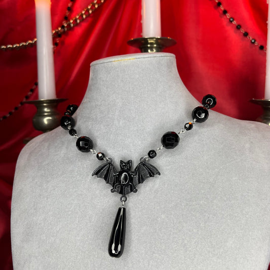 ⋆♱ ‘Baby Bat’ Necklace in Black ♱⋆