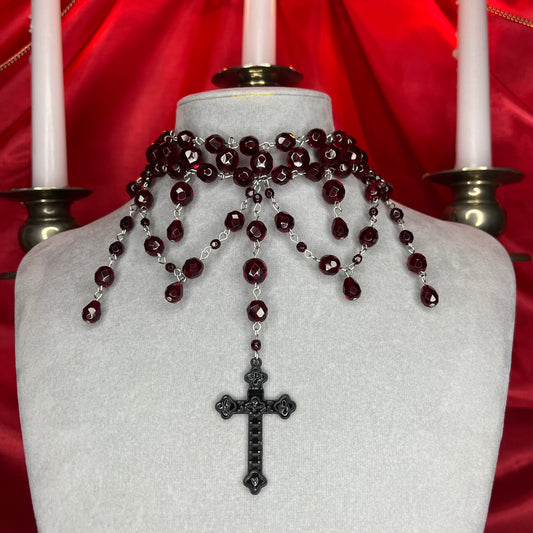 ⋆♱ ‘Helena‘ Layered Necklace in Red♱⋆