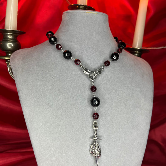⋆♱ ‘Blind Hearts’ Mini Rosary Necklace ♱⋆
