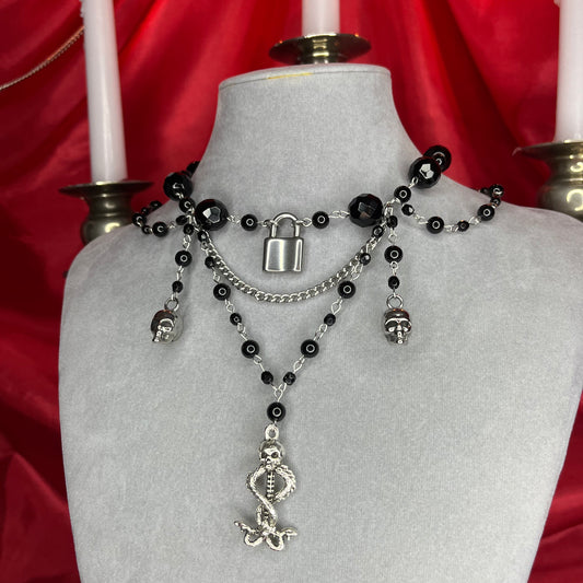 ⋆♱ ‘Crimewave’ Layered Necklace ♱⋆