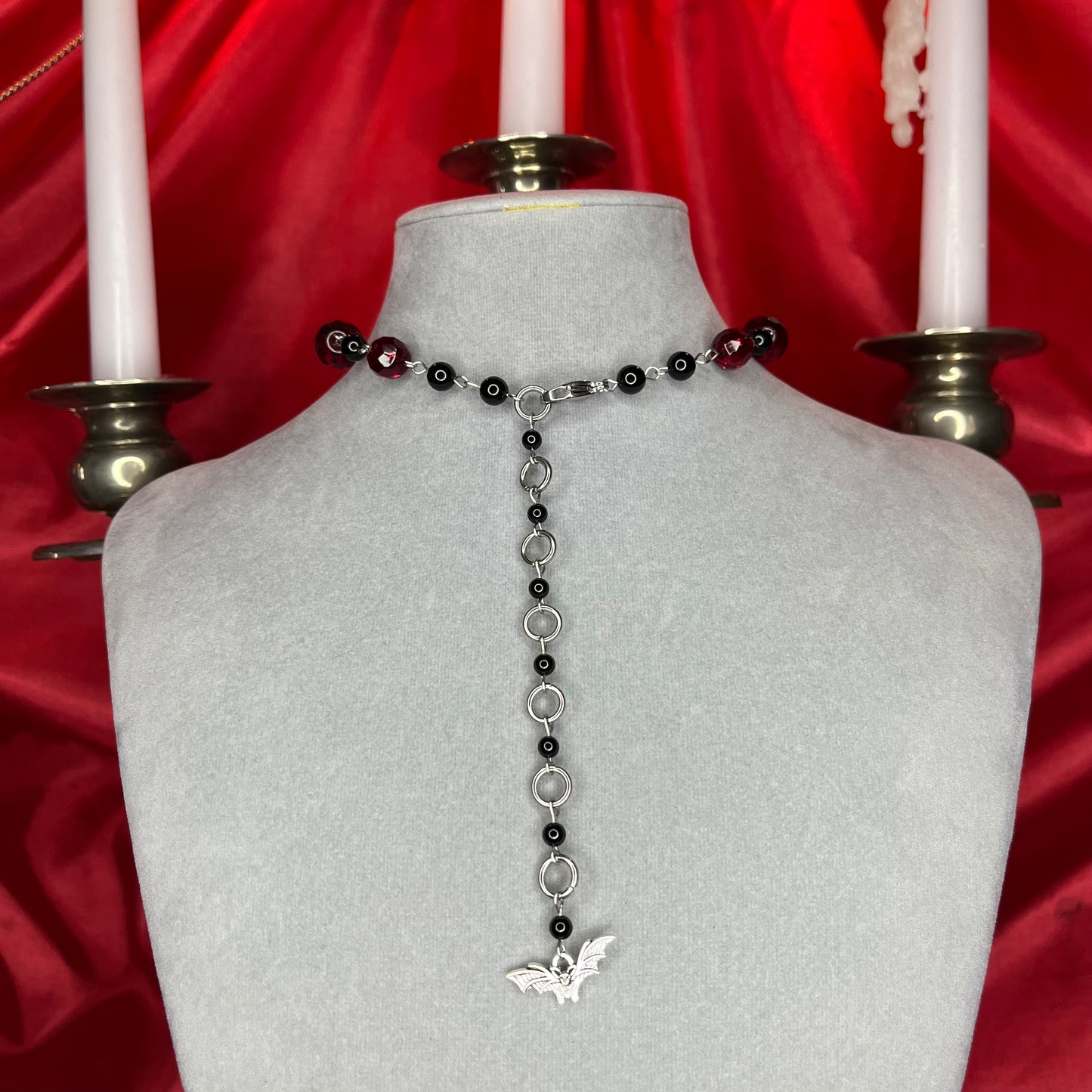 ⋆♱ ‘Andromeda’ Necklace in Red and Black ♱⋆