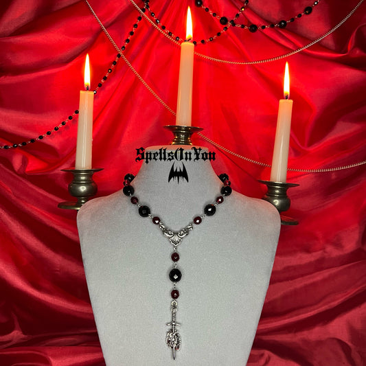 ⋆♱ ‘Blind Hearts’ Mini Rosary Necklace ♱⋆
