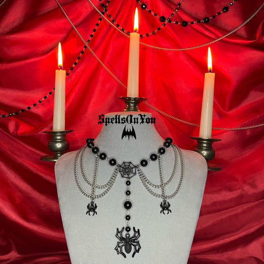⋆♱ ‘Cobweb Queen‘ Layered Necklace ♱⋆