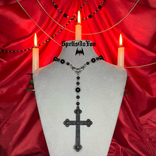 ⋆♱ ‘ Siouxsie ‘ Mini Rosary Necklace♱⋆