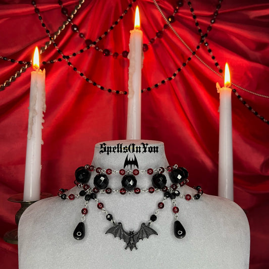 ⋆♱ ‘Bloodsucker’ Beaded Collar ♱⋆