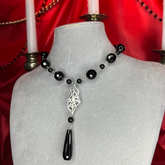 ⋆♱ ‘ Morticia ￼‘ Necklace In Black♱⋆