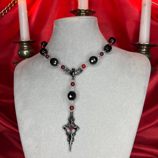 ⋆♱ ‘All Hail Me’ Mini Rosary Necklace ♱⋆