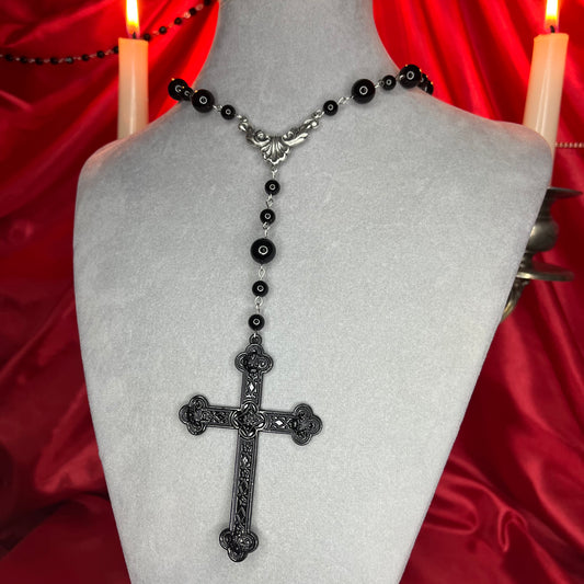 ⋆♱ ‘ Siouxsie ‘ Mini Rosary Necklace♱⋆