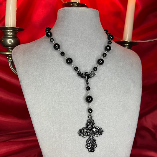 ⋆♱ ‘Roslyn’ Mini Rosary Necklace ♱⋆